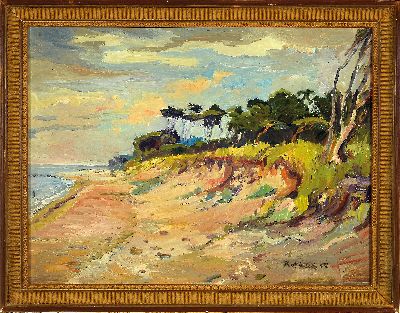 27115440k - Karl Miersch, 1894-1969 Leipzig, Am Darss (Studie), rückseitig so betitelt, ...