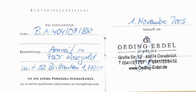 27115449a - 18 kt Gold POMELLATO Brillant-Armspange, Rose G 750/000, Modell COCCO, Oberfläche in ...