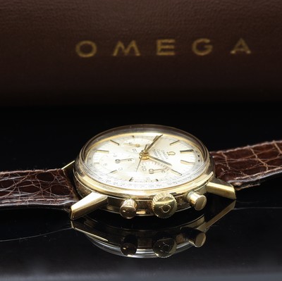 27115455c - OMEGA Seamaster seltener Schaltradchronograph in GG 585/000 Referenz 105.001 Kaliber 321, ...
