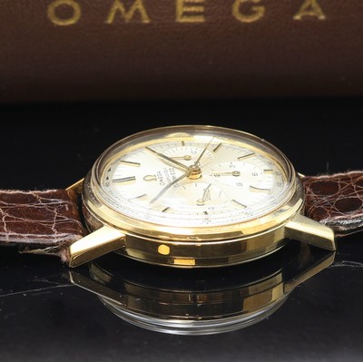 27115455d - OMEGA Seamaster seltener Schaltradchronograph in GG 585/000 Referenz 105.001 Kaliber 321, ...