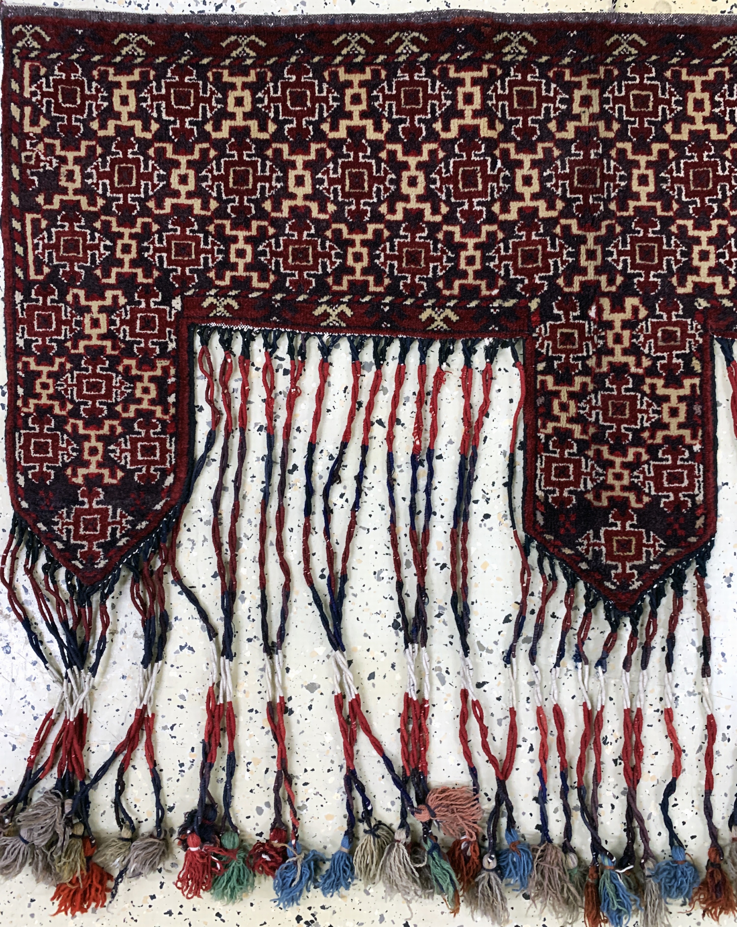 Detail b: Ersari"Kapunuk"alt, Turkmenistan, Anfang 20.Jhd, Wolle auf Wolle, ca. 122 x 60 cm, EHZ:2