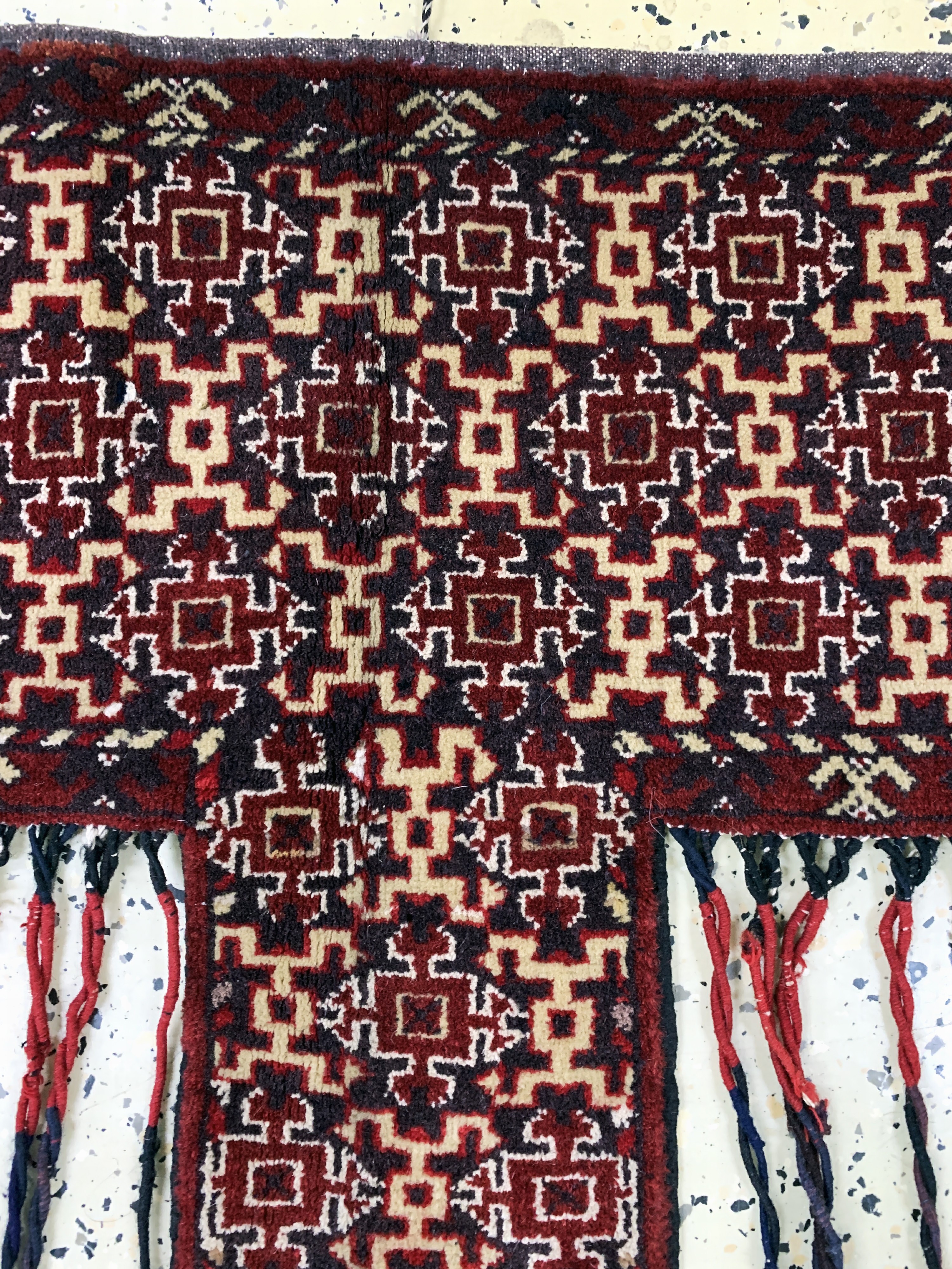 Detail c: Ersari"Kapunuk"alt, Turkmenistan, Anfang 20.Jhd, Wolle auf Wolle, ca. 122 x 60 cm, EHZ:2