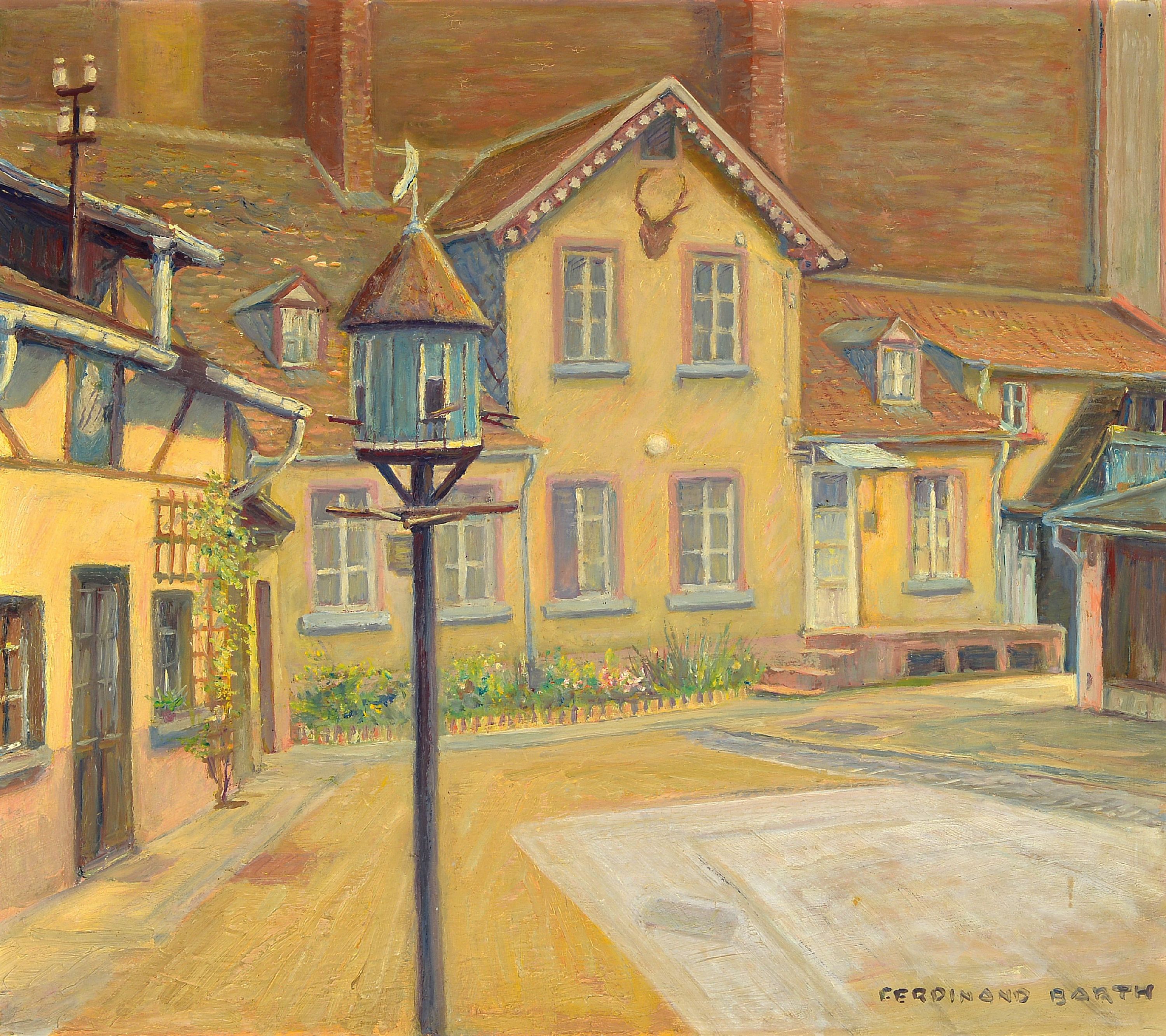 Image 27115899 - Ferdinand Barth, 1902 Darmstadt-1979 Lautertal, Blick auf das Geburtshaus Robert ...
