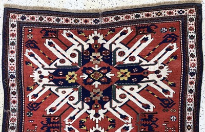 27115872a - Tschelabert´Adler-Kazak´antik, Kaukasus, 19.Jhd, Wolle auf Wolle, ca. 273 x 160 cm, ...