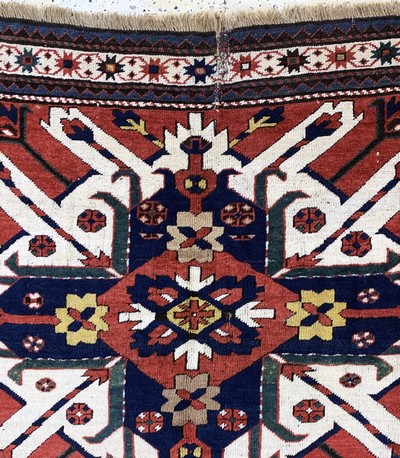 27115872d - Tschelabert´Adler-Kazak´antik, Kaukasus, 19.Jhd, Wolle auf Wolle, ca. 273 x 160 cm, ...