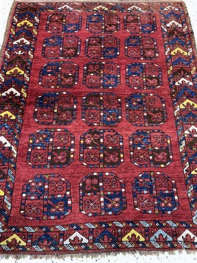 27115874d - Ersari´Herdteppich´antik, Turkmenistan, 19.Jhd, Wolle auf Wolle, ca. 127 x 102 cm, EHZ: ...
