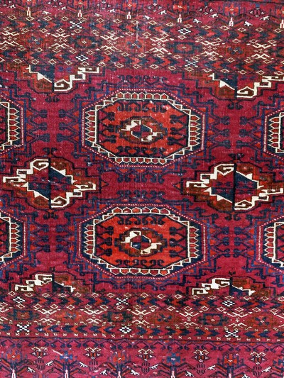 27115876c - Tekke Tschowal antik, Turkmenistan, 19.Jhd,Wolle auf Wolle, ca. 125 x 78 cm, EHZ: 3 ...