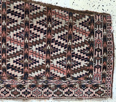 27115877a - 1 paar Tschaudor Asmalyk, Turkmenistan, 19.Jhd, Wolle auf Wolle, ca. 120 x 62 cm, EHZ:4 ...