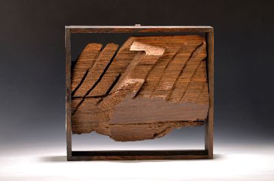 27115895k - Hans Brockhage, 1925-2009 Schwarzenberg, Skulptur, ´Relief Mooreiche (frühes Tertär)´, ...