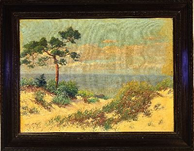 27115903k - Maria Rebentisch-König, Malerin der 1. Hälfte des 20. Jh., Strand Fischland, so ...