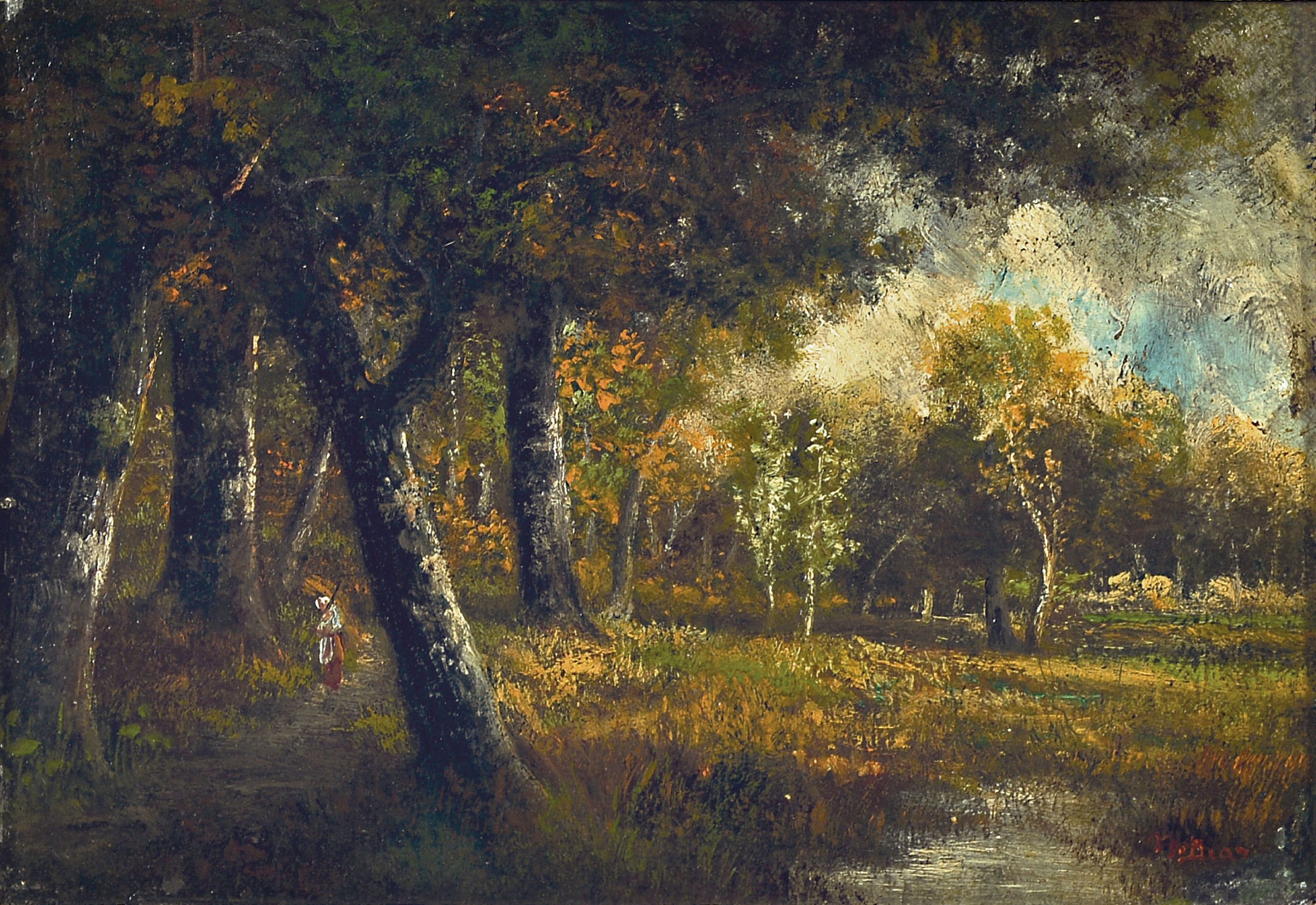 Image 27116095 - Narcisse Virgile Diaz de la Pena, 1807 Bordeaux-1876 Menton, Sommerliche Waldlandschaft ...