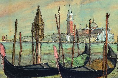 Image Albert Ernst Gottschow, 1881 Krefeld-1977 Frankfurt am Main, Ansicht aus Venedig, ...