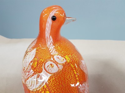 27116062e - Paar Glasskulpturen, Murano, 20. Jh., Taubenpaar, mundgeblasenes Glas mit roten, ...