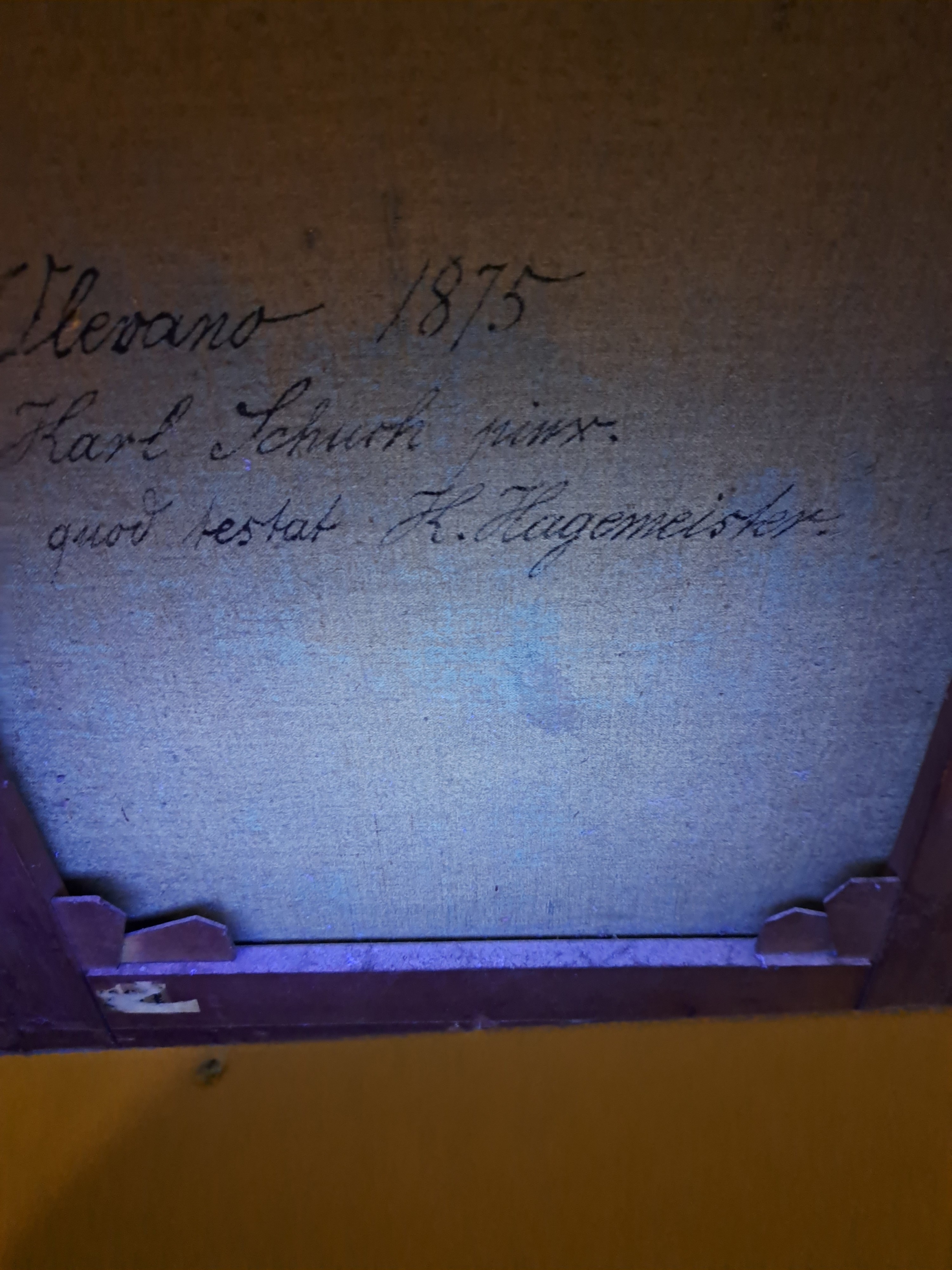 Detail l: Carl Schuch, 1846-1903 Wien, Treppe in Olevano, 1875, bez. "Olevano 1875", eine vergleichbare Komposition findet sich in der Kunsthalle zu ...