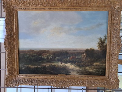 27116105g - Pieter Lodewijk Kluyver, 1816-1900 Amsterdam , Niederländische sommerliche Landschaft ...