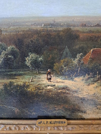 27116105i - Pieter Lodewijk Kluyver, 1816-1900 Amsterdam , Niederländische sommerliche Landschaft ...