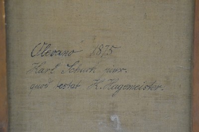 27116106c - Carl Schuch, 1846-1903 Wien, Treppe in Olevano, 1875, bez. ´Olevano 1875´, eine ...