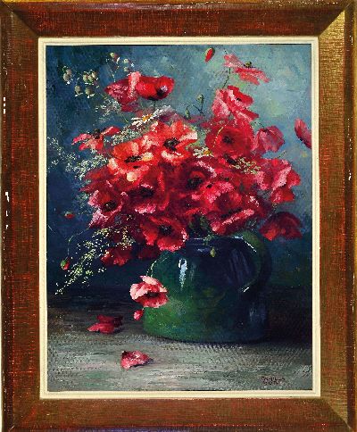 27116108k - Camilla Göbl-Wahl, 1871-1965 Wien, Blumenstillleben, rechts unten signiert, Öl/Karton, ...
