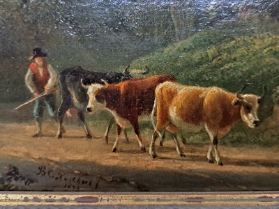 27116110e - Barend Cornelis Koekkoek, 1803 Middelburg-1862 Kleve, Ideale Landschaft mit Flusslauf, ...