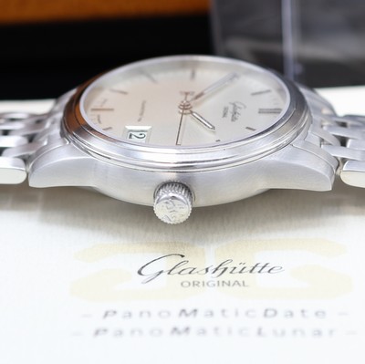 27116158d - GLASHÜTTE Original Senator Panoramadatum Herrenarmbanduhr in Edelstahl Referenz ...