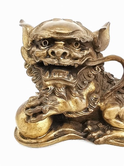 27116163g - Paar Foohunde bzw. Wächterlöwen, China, 20.Jh., Bronze, variierende Darstellungen, ...