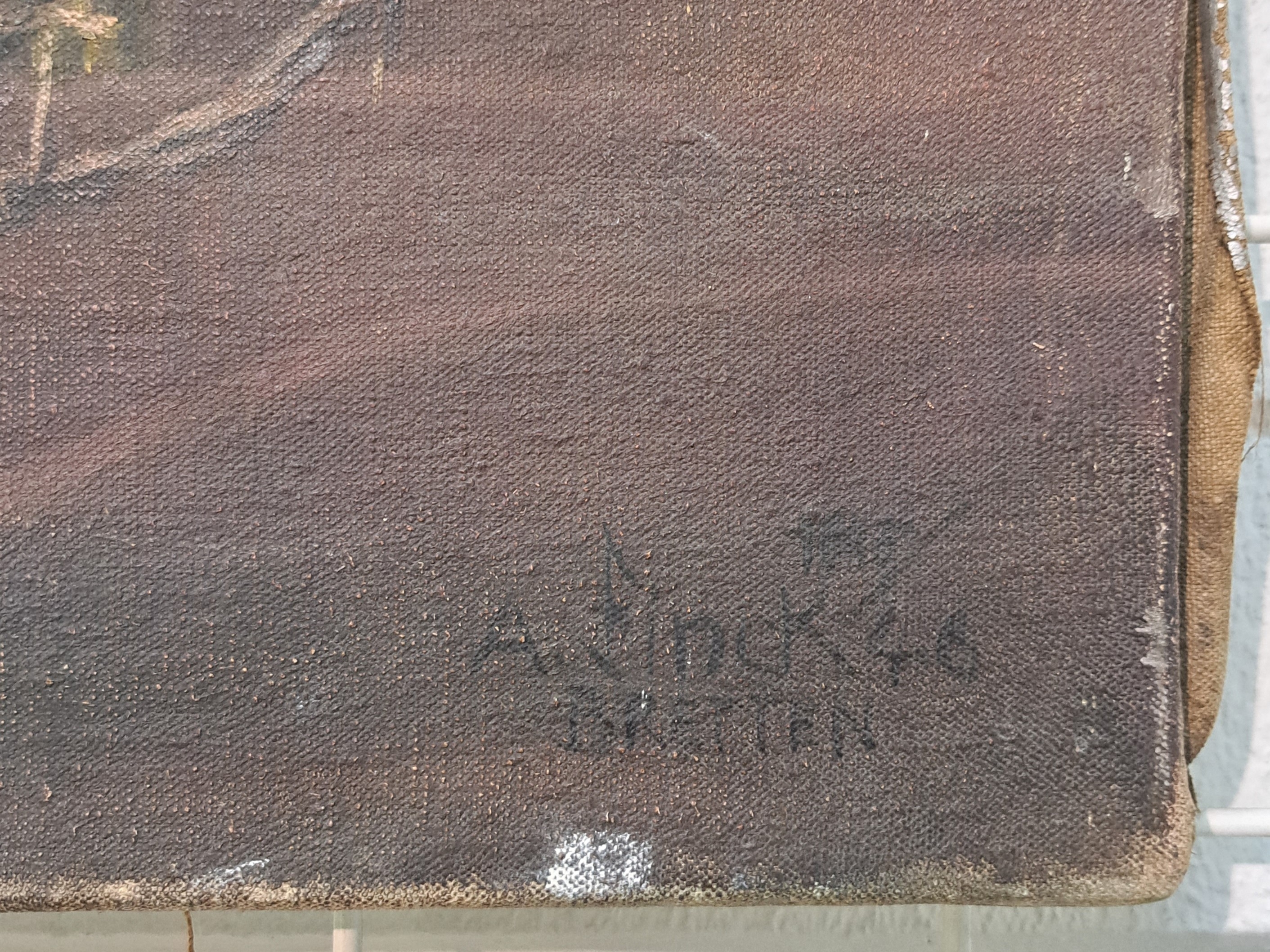 Detail c: Albert Finck, 1895-1958 Bretten, Militaria -Stillleben im Kontext des 2.WK, mit Stahlhelm, Dornenranke, Stacheldraht, aufgeschlagenem Buch und einem ...