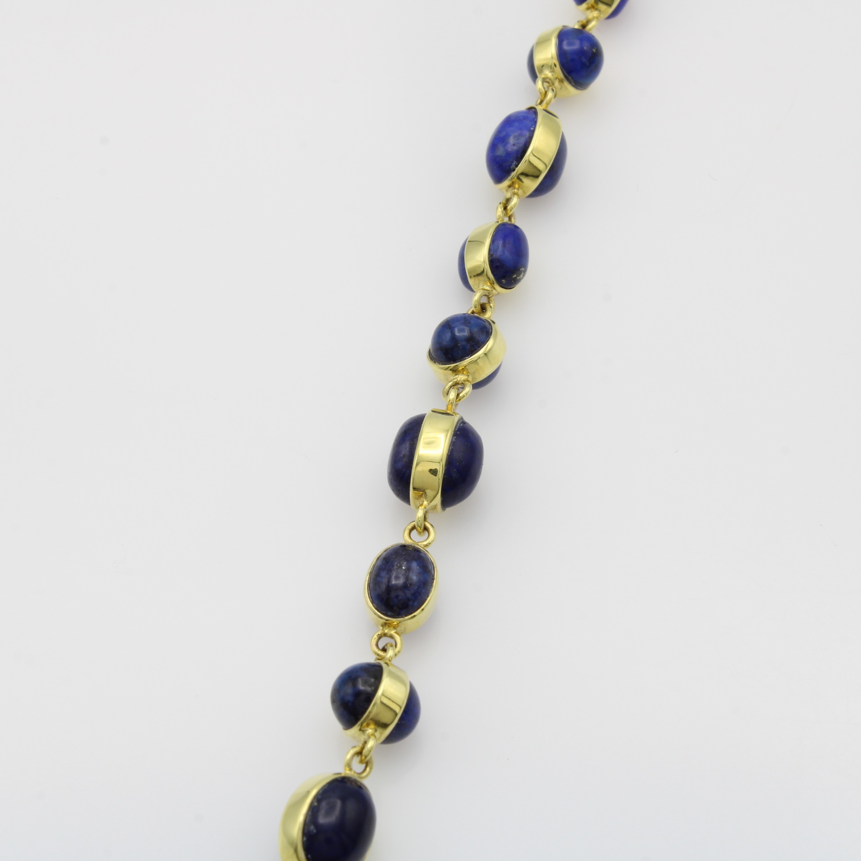 Image 27116356 - Armband mit Lapislazuli, GG 585/000, ovale u. runde Lapis zus. ca. 45 ct, ...