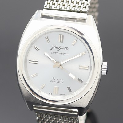 27116303a - GLASHÜTTE Spezimatic Armbanduhr Serie Bison im neutralen Stahlgehäuse, Automatik, Werk ...