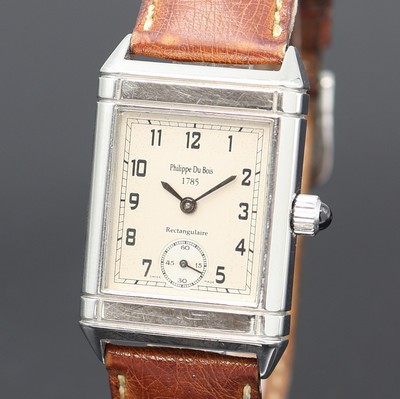 27116304a - PHILIPPE DU BOIS Herrenarmbanduhr Rectangulaire, Schweiz um 2000, Handaufzug, ...