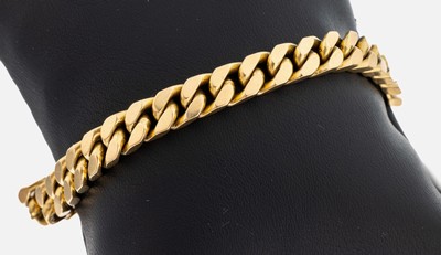 Image 18 kt Gold Armband, GG 750/000, schwere qualitätvolle Verarbeitung, L. ca. 20.5 cm, ...