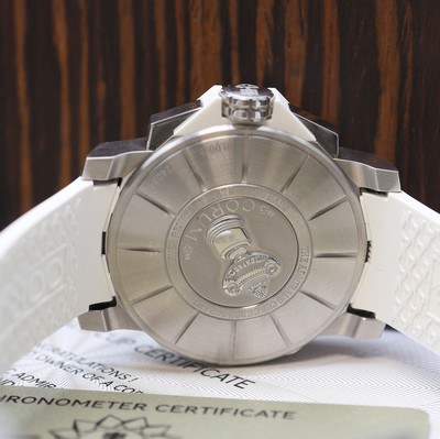 27116354f - CORUM Admiral´s Cup ungetragene Armbandchronograph mit Diamanten Referenz ...