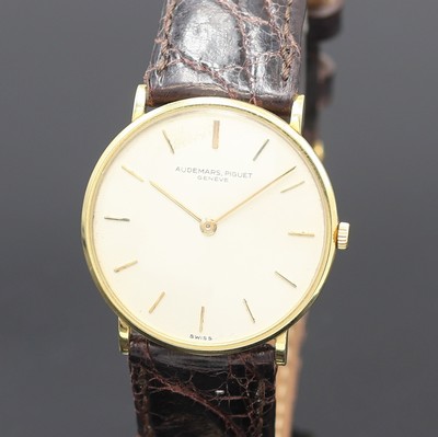 27116355a - AUDEMARS PIGUET very fine and rare 18k yellow gold gents wristwatch, manual winding, ...