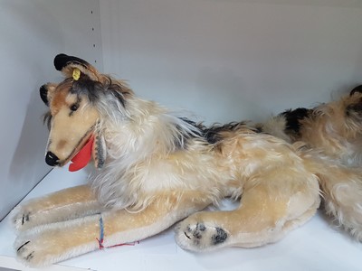 27116358a - Sammlung aus 23 Steiff-Tieren, 2. Hälfte 20. Jh., u.a. großer Collie, L. 45 cm, Collie ...