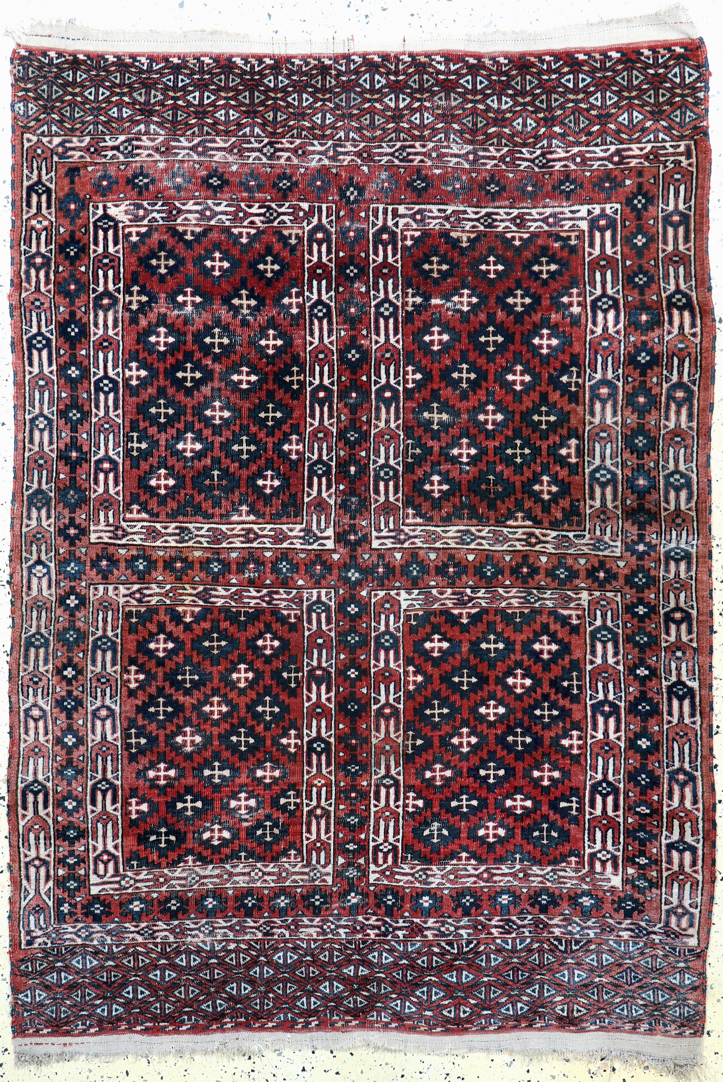 Image 27116518 - Yomud´Engsi´antik, Turkmenistan, 19.Jhd, Wolle auf Wolle, ca. 180 x 125 cm, EHZ: 3 ...