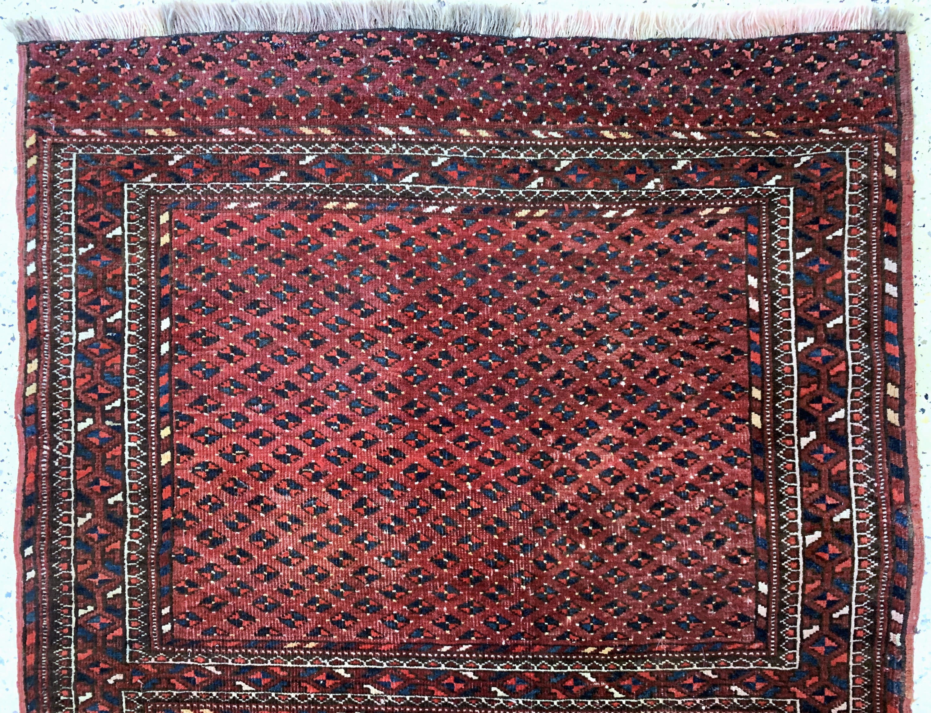 Detail a: Yomud antik, Turkmenistan, um 1900, Wolle auf Wolle, ca. 150 x 105 cm, EHZ: 3