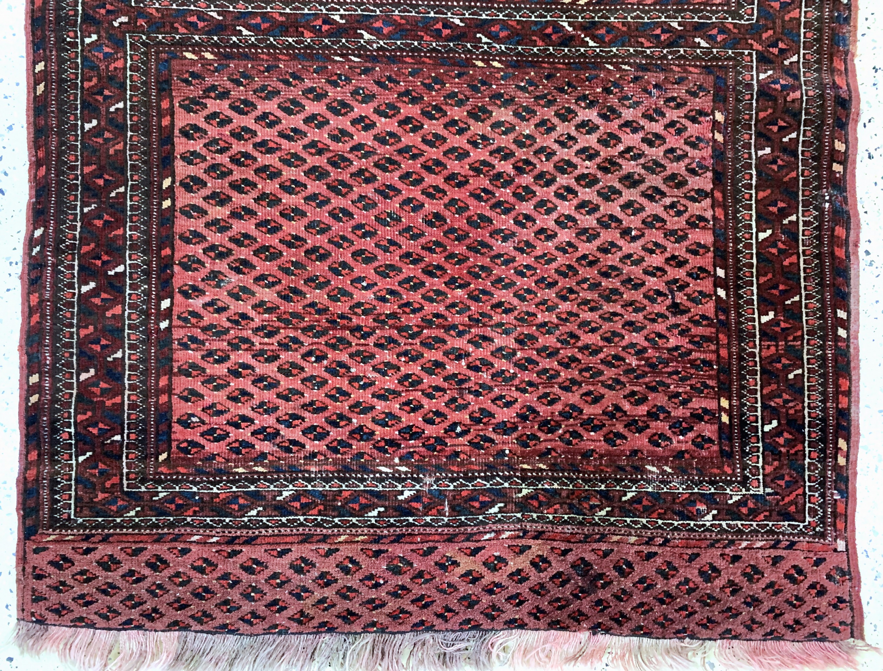 Detail b: Yomud antik, Turkmenistan, um 1900, Wolle auf Wolle, ca. 150 x 105 cm, EHZ: 3