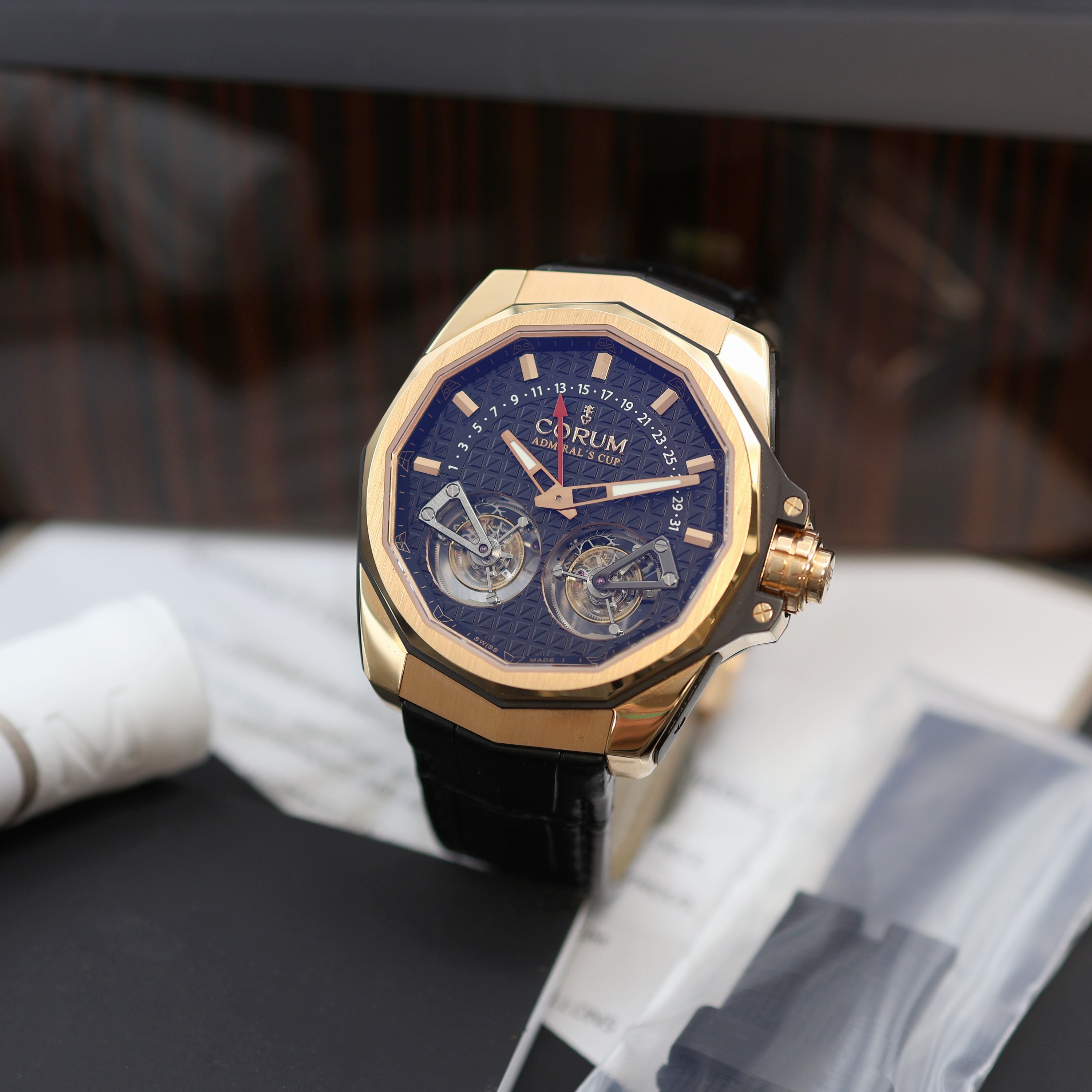 Image 27116534 - CORUM Admiral´s Cup AC-ONE 45 Double Tourbillon ungetragene Herrenarmbanduhr Referenz ...