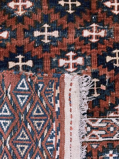 27116518f - Yomud´Engsi´antik, Turkmenistan, 19.Jhd, Wolle auf Wolle, ca. 180 x 125 cm, EHZ: 3 ...