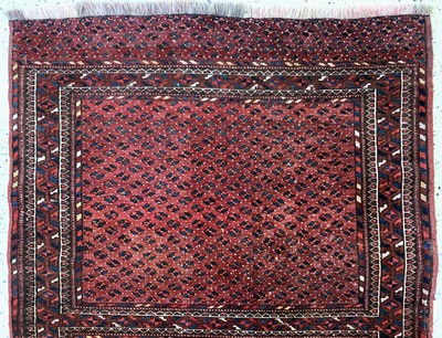 27116523a - Yomud antik, Turkmenistan, um 1900, Wolle auf Wolle, ca. 150 x 105 cm, EHZ: 3 ...
