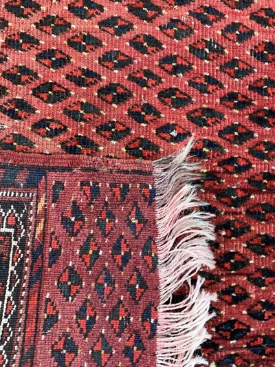 27116523d - Yomud antik, Turkmenistan, um 1900, Wolle auf Wolle, ca. 150 x 105 cm, EHZ: 3 ...