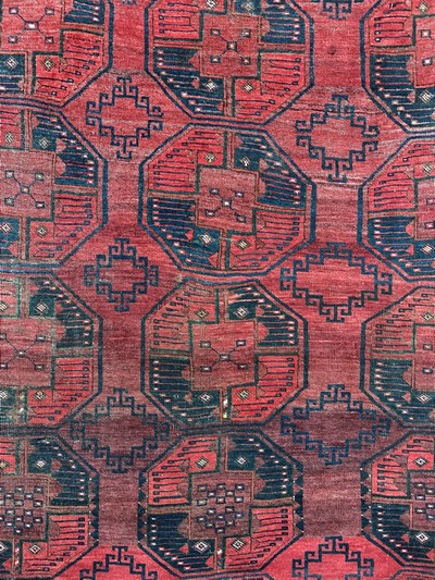 27116524c - Ersari Hauptteppich antik, Turkmenistan, 19.Jhd, Wolle auf Wolle, ca. 302 x 235 cm, ...