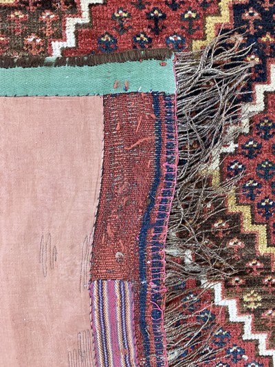 27116526i - Rauten-Beschir Hauptteppich, Turkmenistan antik, 19.Jhd, Wolle auf Wolle, ca. 280 x 190 ...
