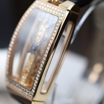 27116527c - CORUM Miss Golden Bridge ungetragene Damenarmbanduhr Referenz 113.102.85/0001 0000, ...