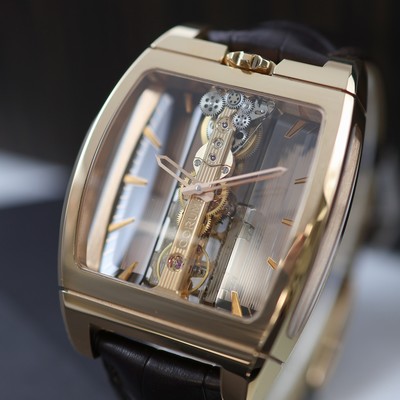 27116529a - CORUM Golden Bridge ungetragene Herrenarmbanduhr Referenz 313.165.55/0002 GL10R, ...