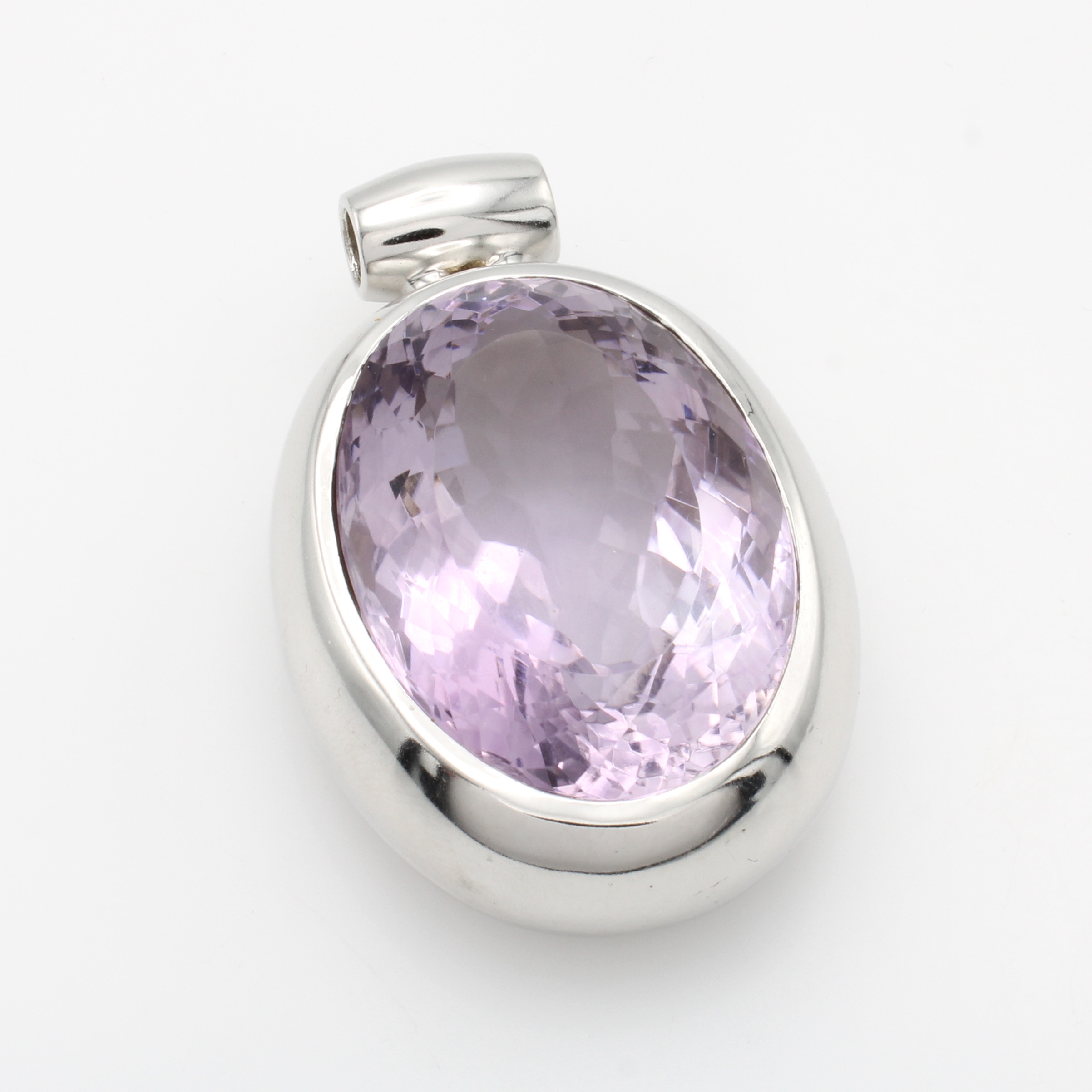 Image 27116688 - Anhänger mit Amethyst, 925er Silber, ovaler Amethyst ca. 132 ct
