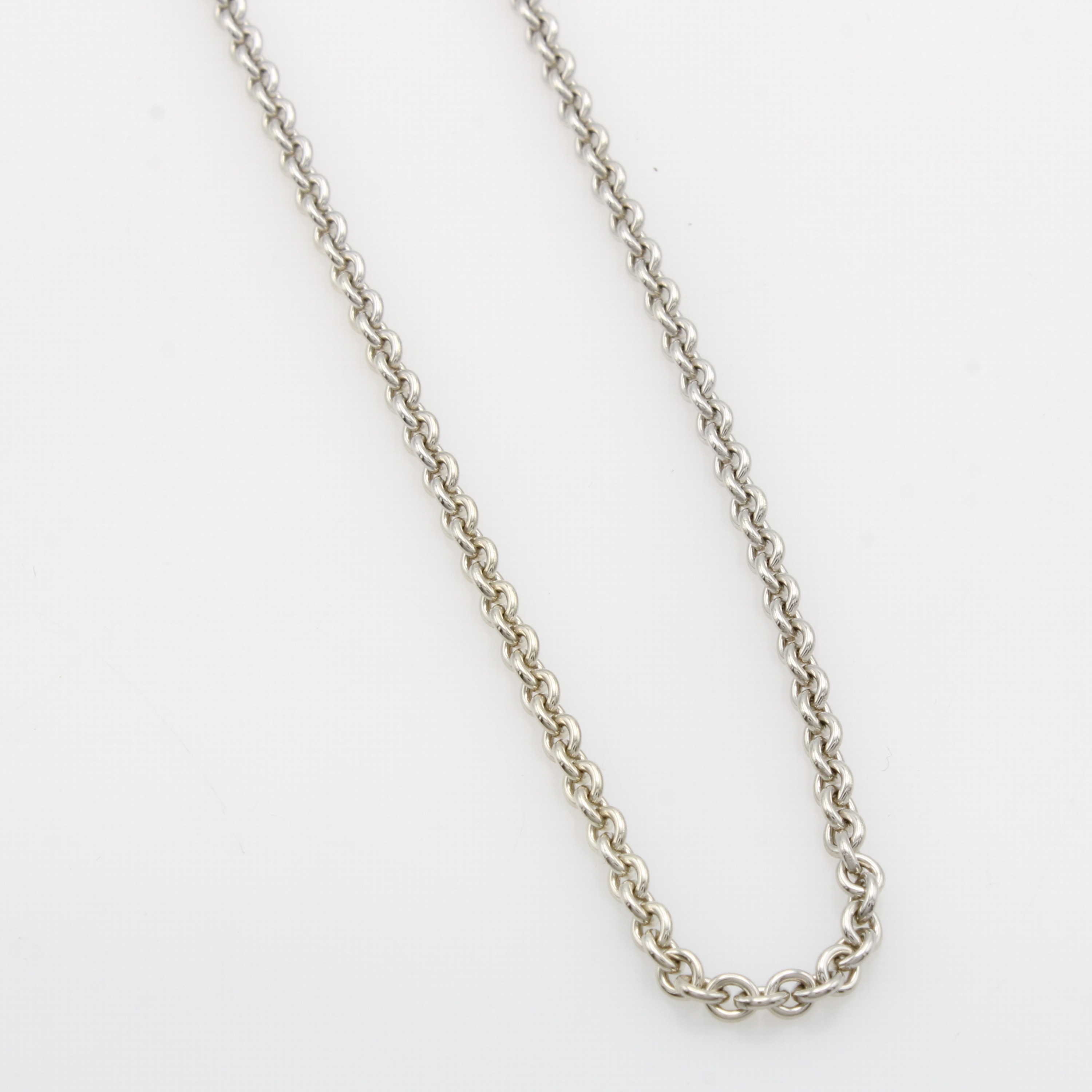 Image 27116691 - Rundankerkette, 925er Silber, Karabinerschl., L. ca. 53.5 cm