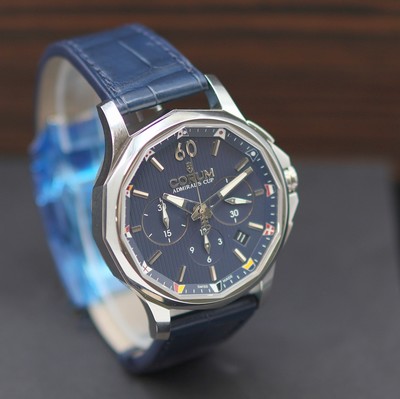 27116607b - CORUM Admiral´s Cup Legend ungetragener Armbandchronograph Referenz 984.101.20/0F01 ...