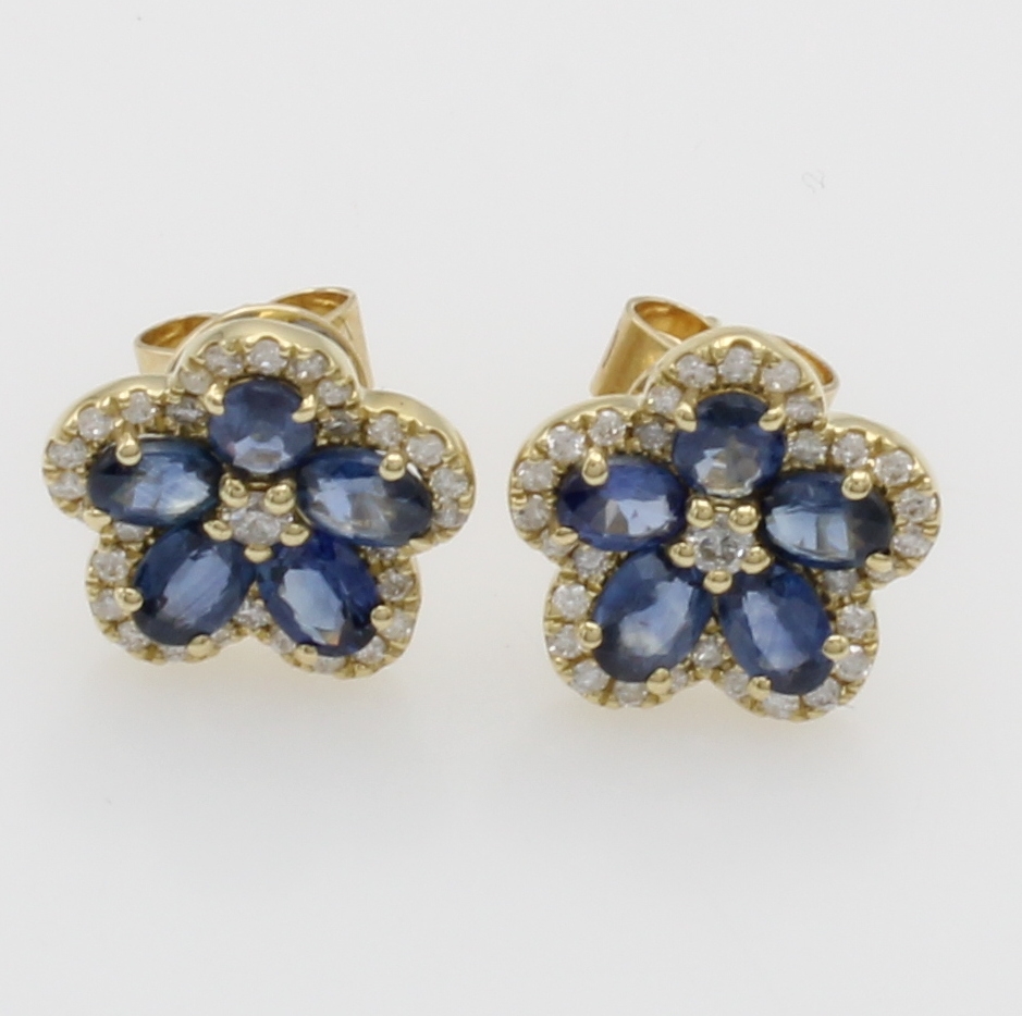 Image 27116723 - Paar Ohrstecker mit Smaragden und Brillanten, GG 750/000, 10 Smaragde zus. ca. 1.50 ct, ...