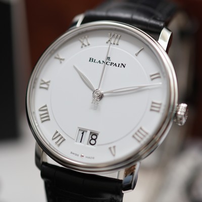 27117146a - BLANCPAIN Villeret Grande Date ungetragene Herrenarmbanduhr Referenz 6669-1127-55B, ...