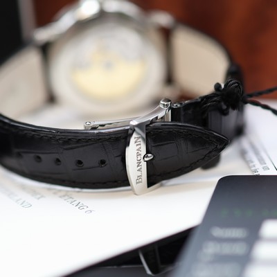 27117146c - BLANCPAIN Villeret Grande Date ungetragene Herrenarmbanduhr Referenz 6669-1127-55B, ...